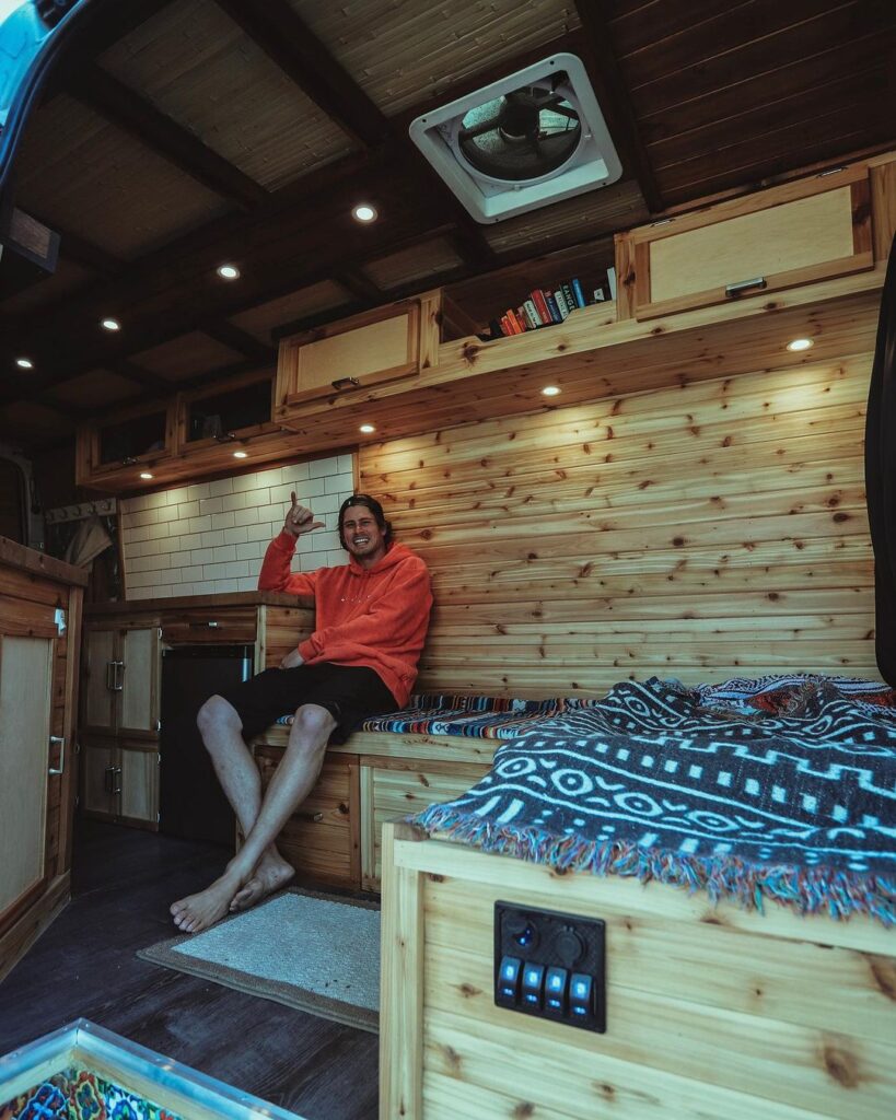 Shane’s Beautifully Hand-Crafted Wooden 2013 Mercedes Sprinter Van Conversion the van conversion guide e-book