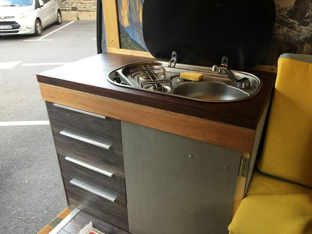 Kitchen unit, Drawers & Extraction Fan the van conversion guide