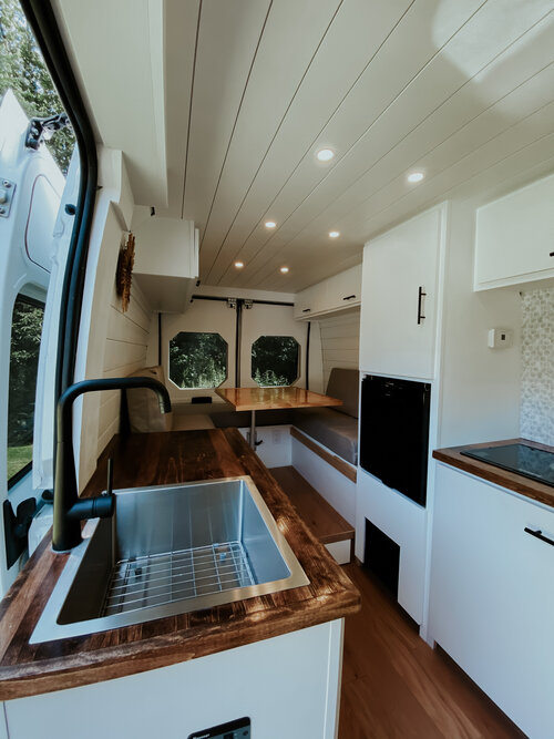 Kara and Cole’s Modern Honeymoon 159 Extended ProMaster Van Conversion the van conversion guide e-book