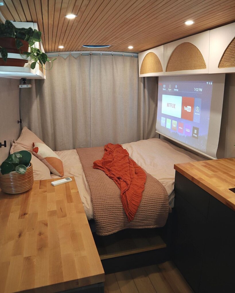 Dianna and James’ State of the Art 2015 Ram ProMaster Van Conversion with Ingenious Home Cinema the van conversion guide e-book