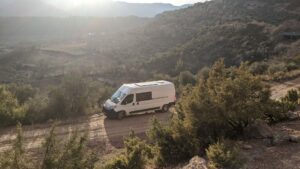 how to travel and work in a van